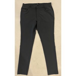 Zyia Active Pants Mens L Grey Office Chino Golf Performance Hybrid‎ Stretch